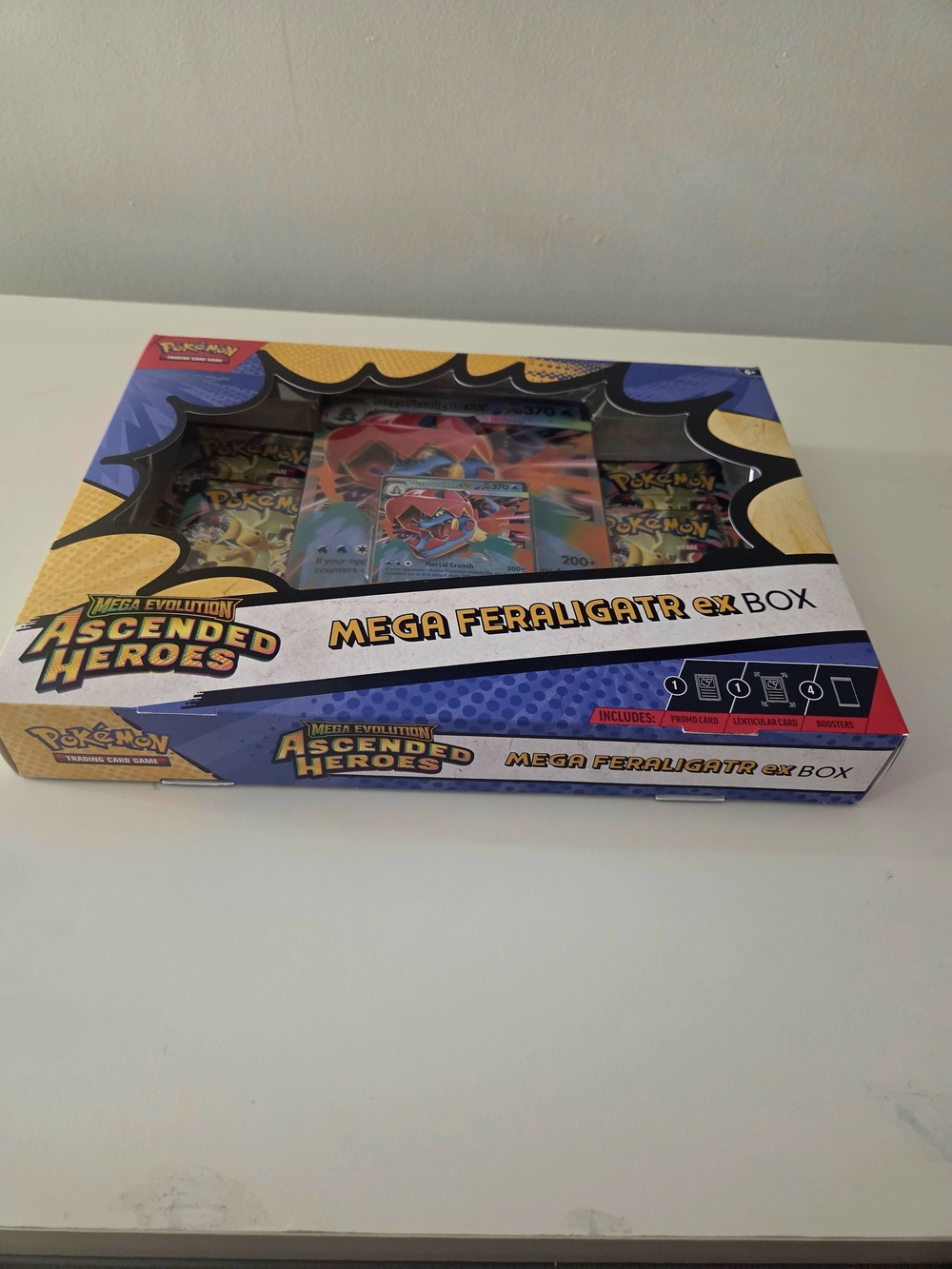 Pokemon Mega Evolution Ascended Heroes  Mega Feraligatr ex Box - Picture 3 of 5